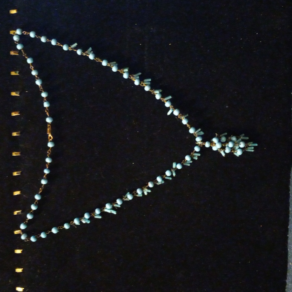 1930s glass Bead necklace - Picture 3 of 5